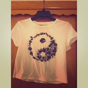 Ying yang crop top